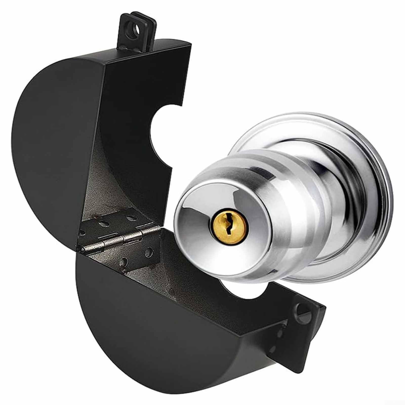 Door Handle Lock Out Device for Privacy Protection, Stainless Steel Handle Control System, Prevents Turning and for Access to Keyhole