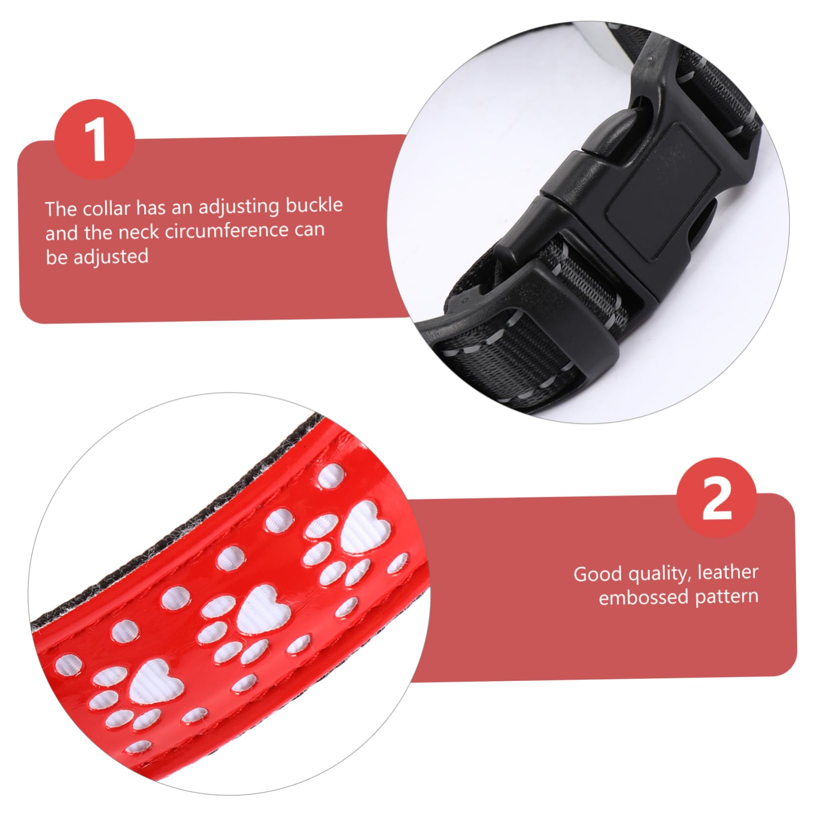 Toddmomy 3 Pièces Collier Lumineux Colliers de pour Chiots de sécurité pour Animaux de Compagnie Dog Collar pour Animal de Compagnie de Clignotant