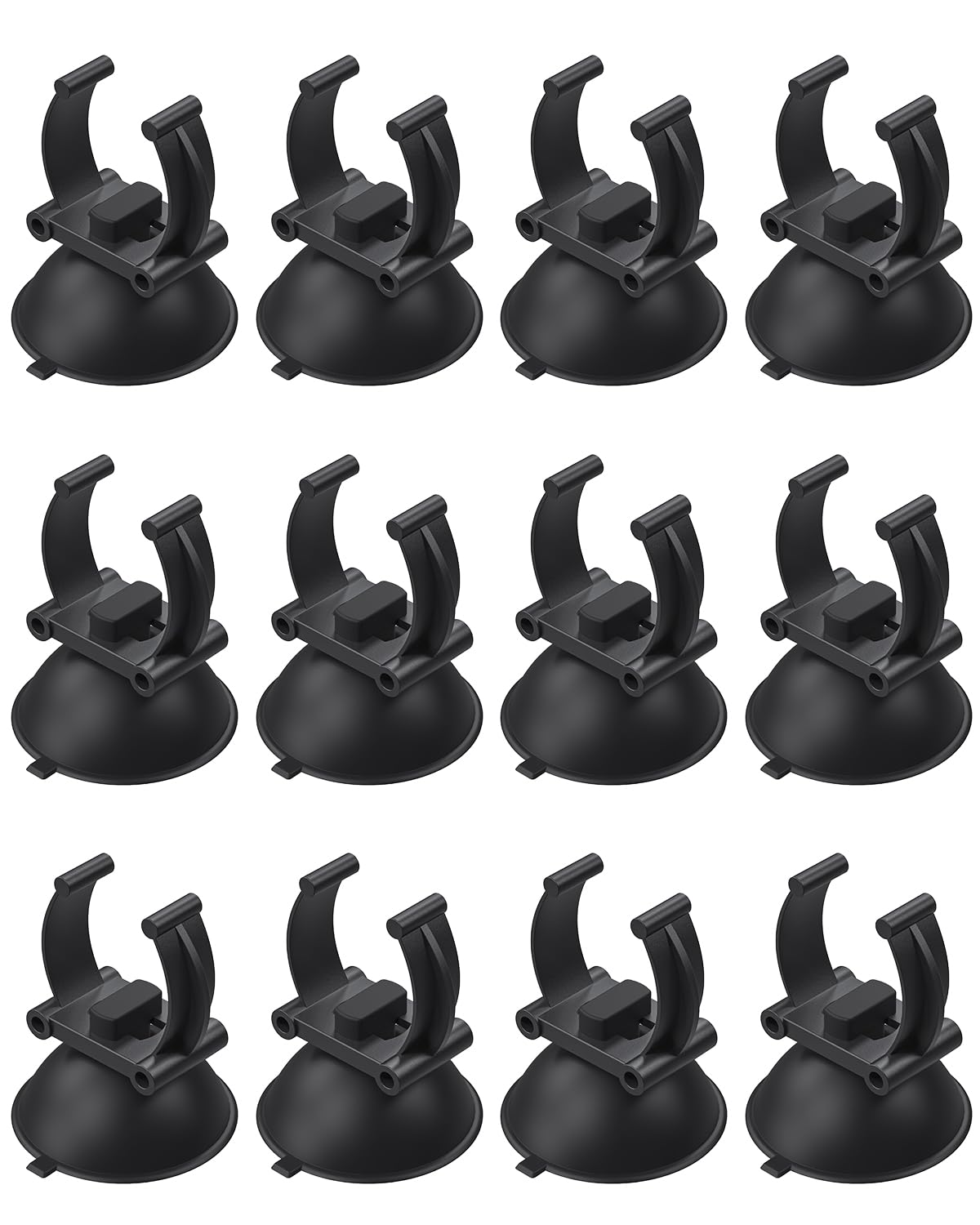 Pawfly Aquarium Heater Suction Cups Fish Tank Tube Light Sucker Holders 1.1 Inch Fixing Clips for Large Aquarium Heating Rod and Submersible Light (