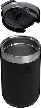 STANLEY Everyday Camp Cup 12 oz | Drink Through Lid | Cup for Coffee, Tea and Drinks | Insulated Stainless Steel | BPA-Free | Black 2.0