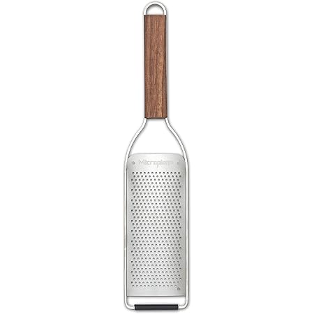 Microplane Master Series Wood Handle Stainless Steel Frame Fine Blade Cheese Grater