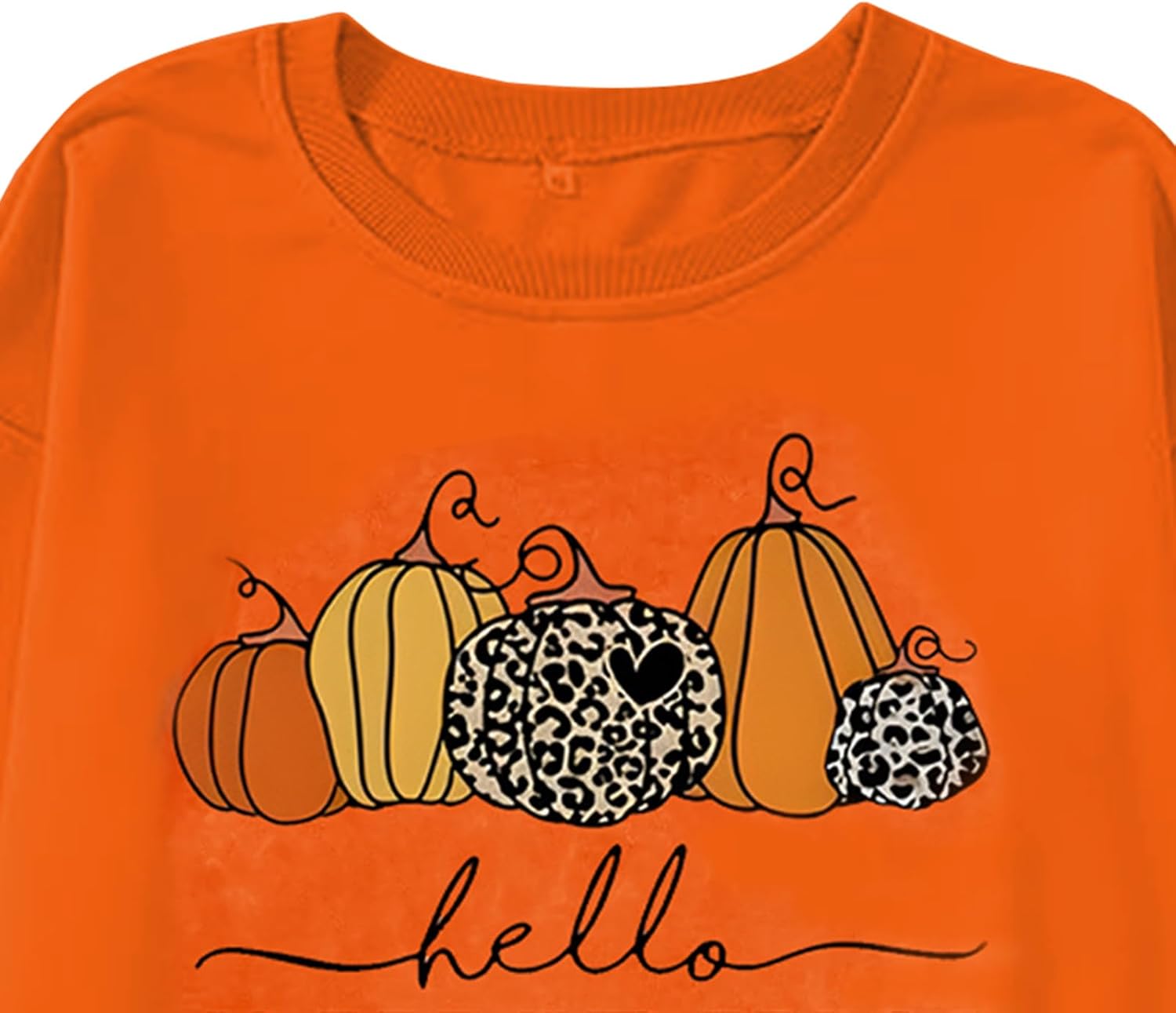 Aluvee Pumpkin Sweatshirt Fall Halloween Sweatshirts for Women Halloween Thanksgiving Long Sleeve Shirt Tops - Image 2