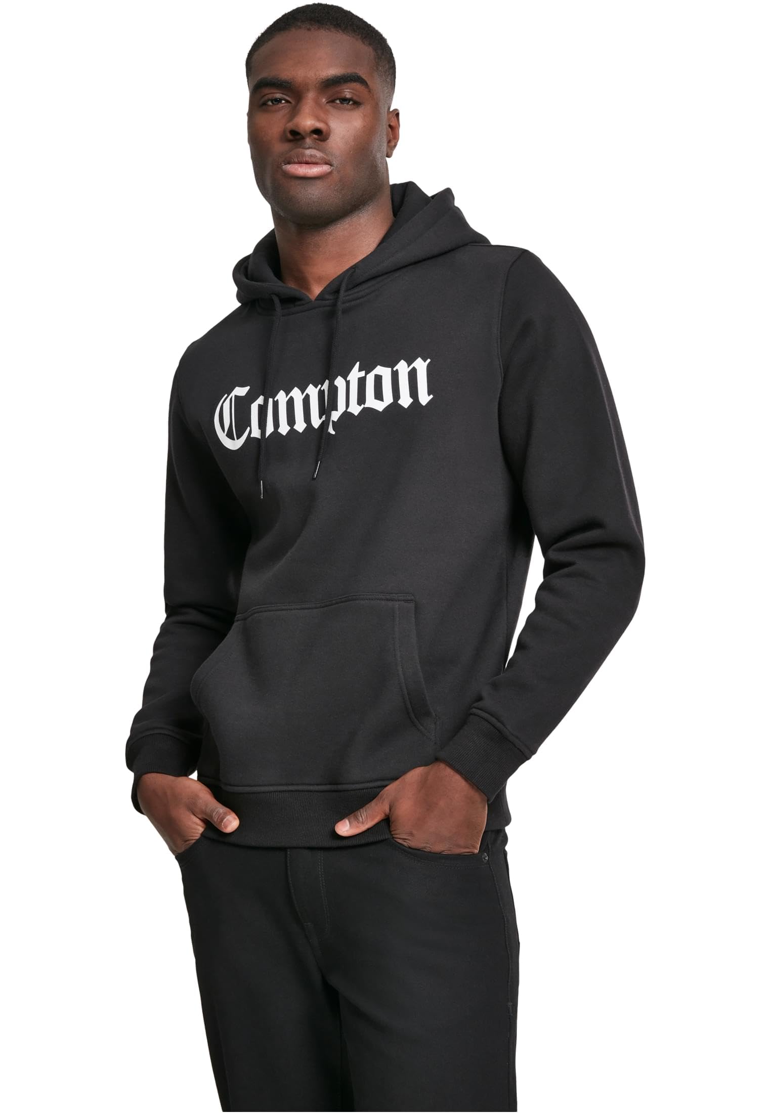 Mister Tee Herren Kapuzenpullover Compton Hoodie, Schwarz (black), Gr. XXL