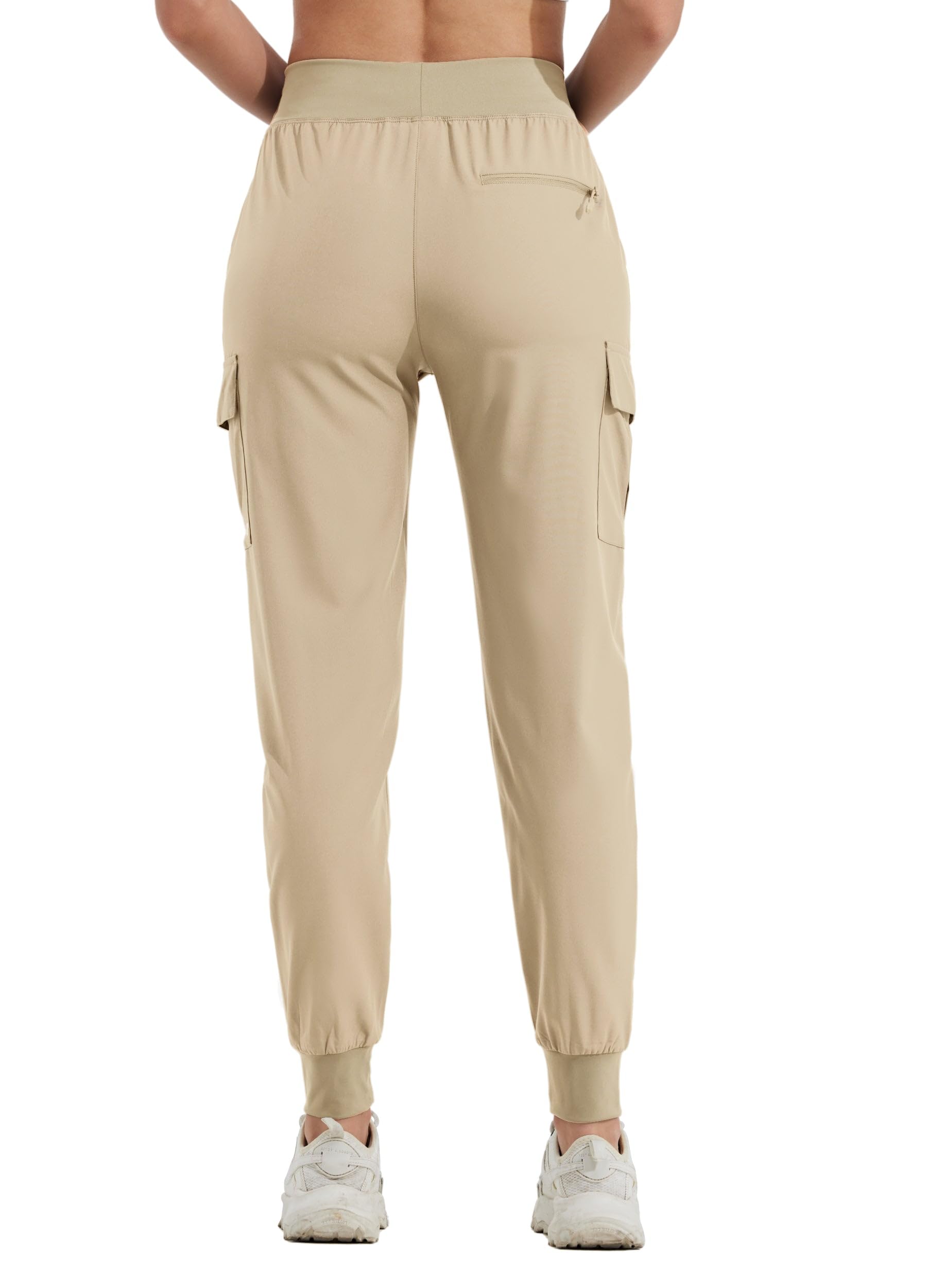 WILLIT Pantalones cargo para mujer, pantalones de senderismo, ligeros, atléticos, para viajes, correr, de secado rápido, para entrenamiento, informales, resistentes al agua
