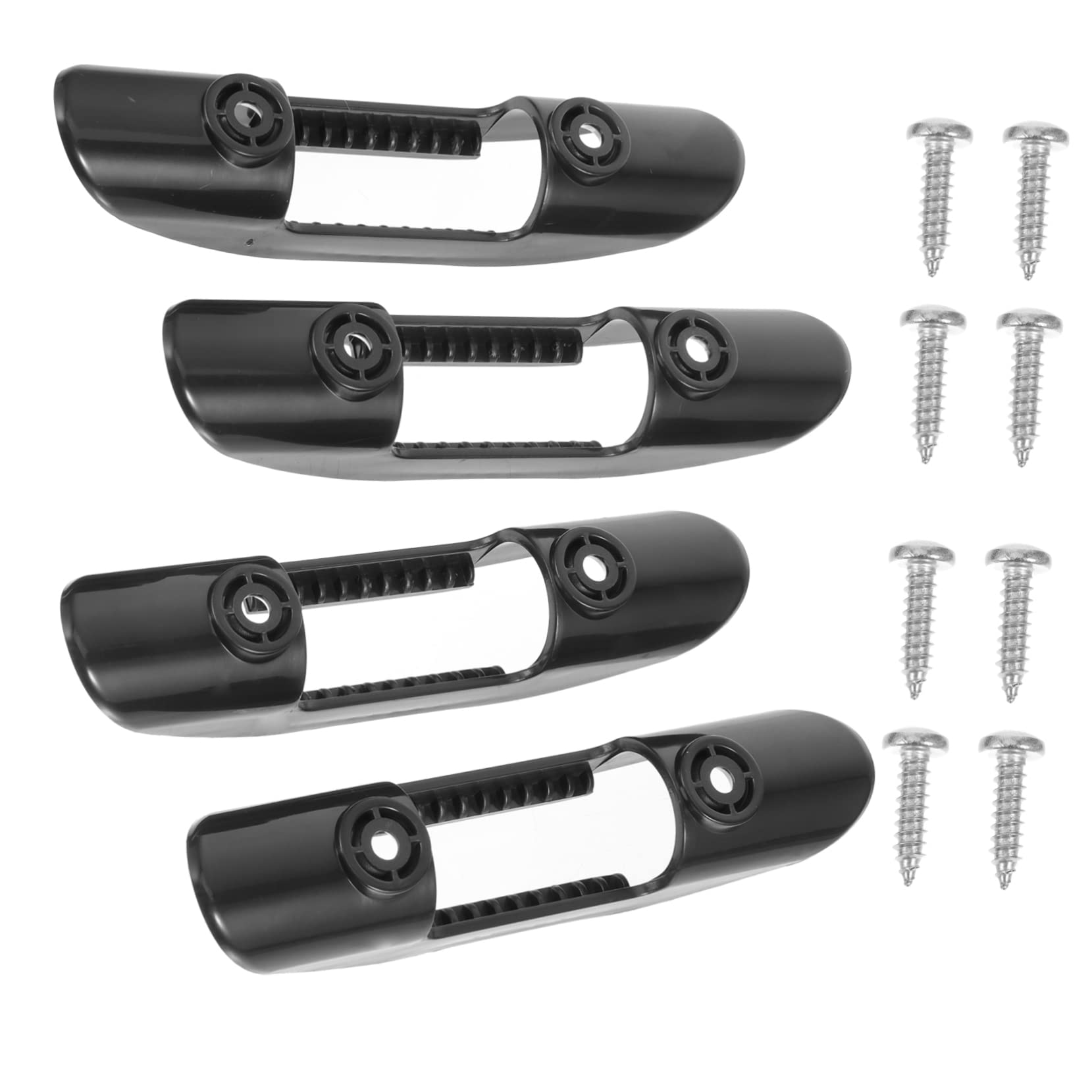 Toddmomy Paddelschnalle Kajak Paddelhalter Clip Feste Paddelklemme universeller Paddelhalter Paddelclip mit Schraube Paddelhalter zum Kajakfahren Plastik Black
