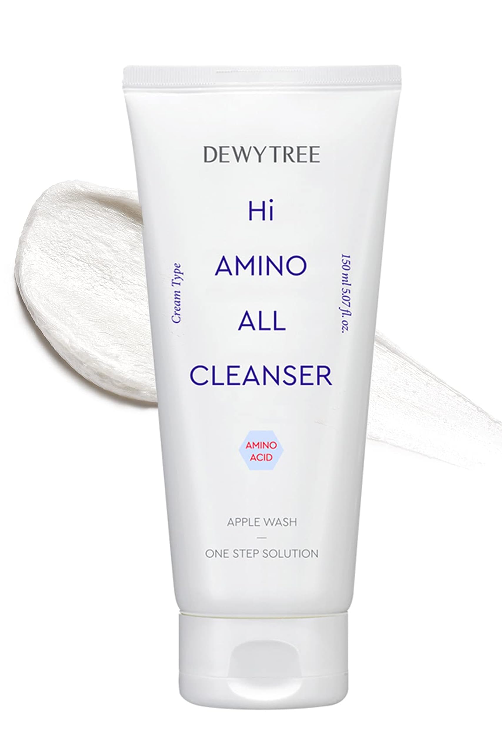 Dewytree Hi Amino Hypoallergenic Mild Foaming Face Wash All Cleanser 150ml - for Sensitive Skin