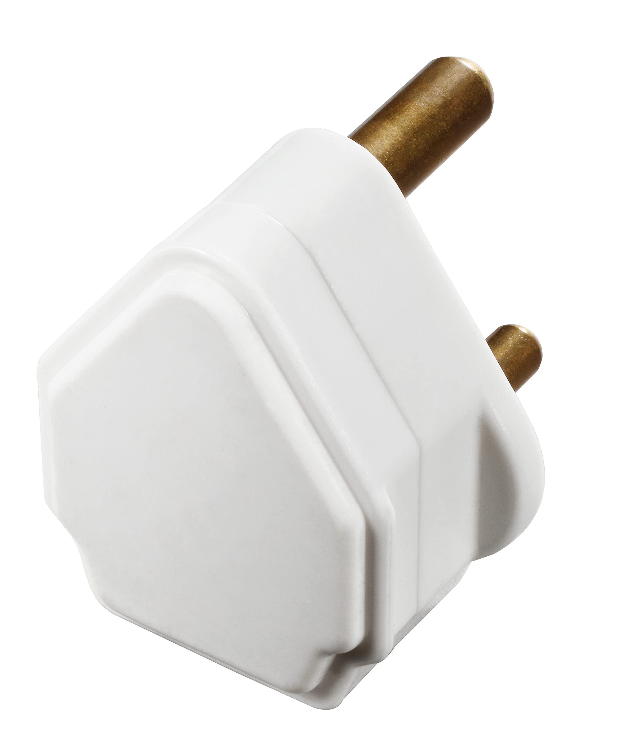 Masterplug Round 3 pin plug, 15A White