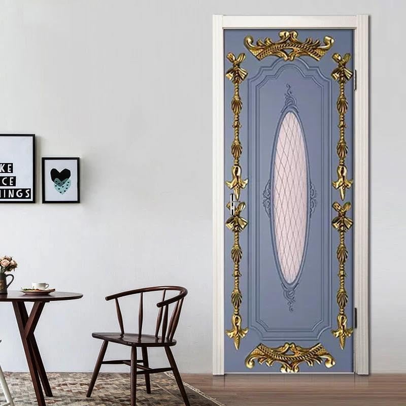 Autocollant de porte amovible pour rénover facilement un mur ou une porte abîmée