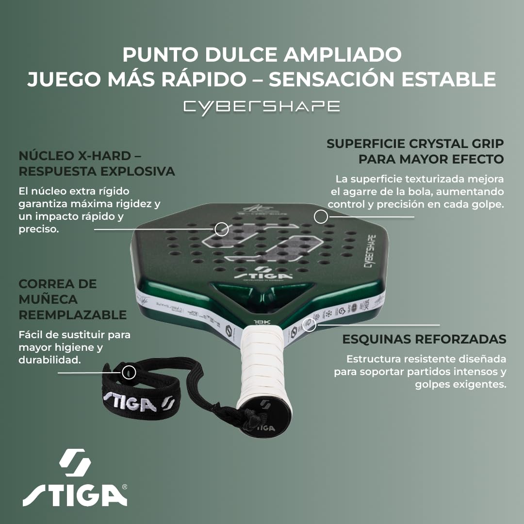 STIGA Pala de Pádel Cybershape