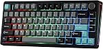 EPOMAKER TH80 V2 75% Wireless Mechanical Gaming Keyboard, 8000mAh & 2.4G/BT, Mac Modifier, RGB Backlit & Side Light, Programmable Keys & Knob, Creamy Keyboard for Mac/PC (Black, Sea Salt Silent)