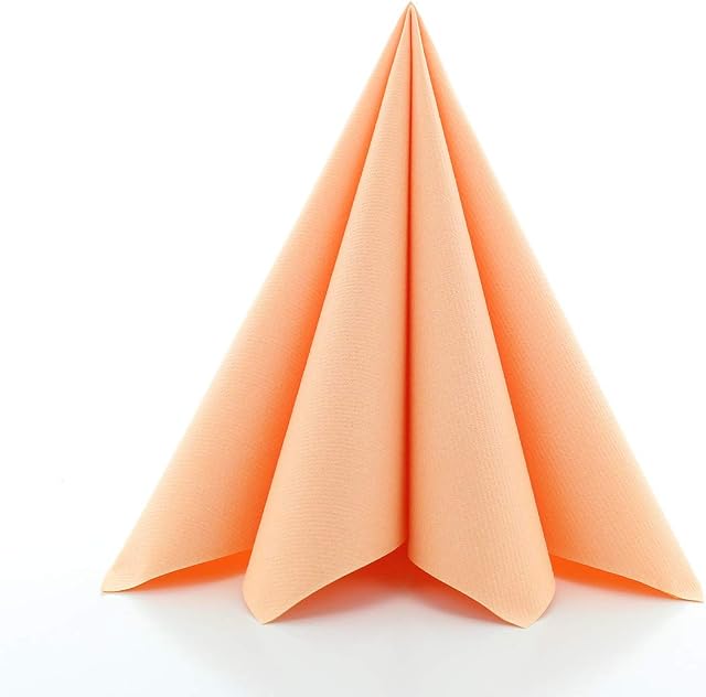Sovie Linclass Airlaid serwetki morelowe 50 sztuk jednorazowe serwetki 40 x 40 cm odporne na rozerwanie, chłonne i odporne na odkształcenia serwetki na jesień i Boże Narodzenie