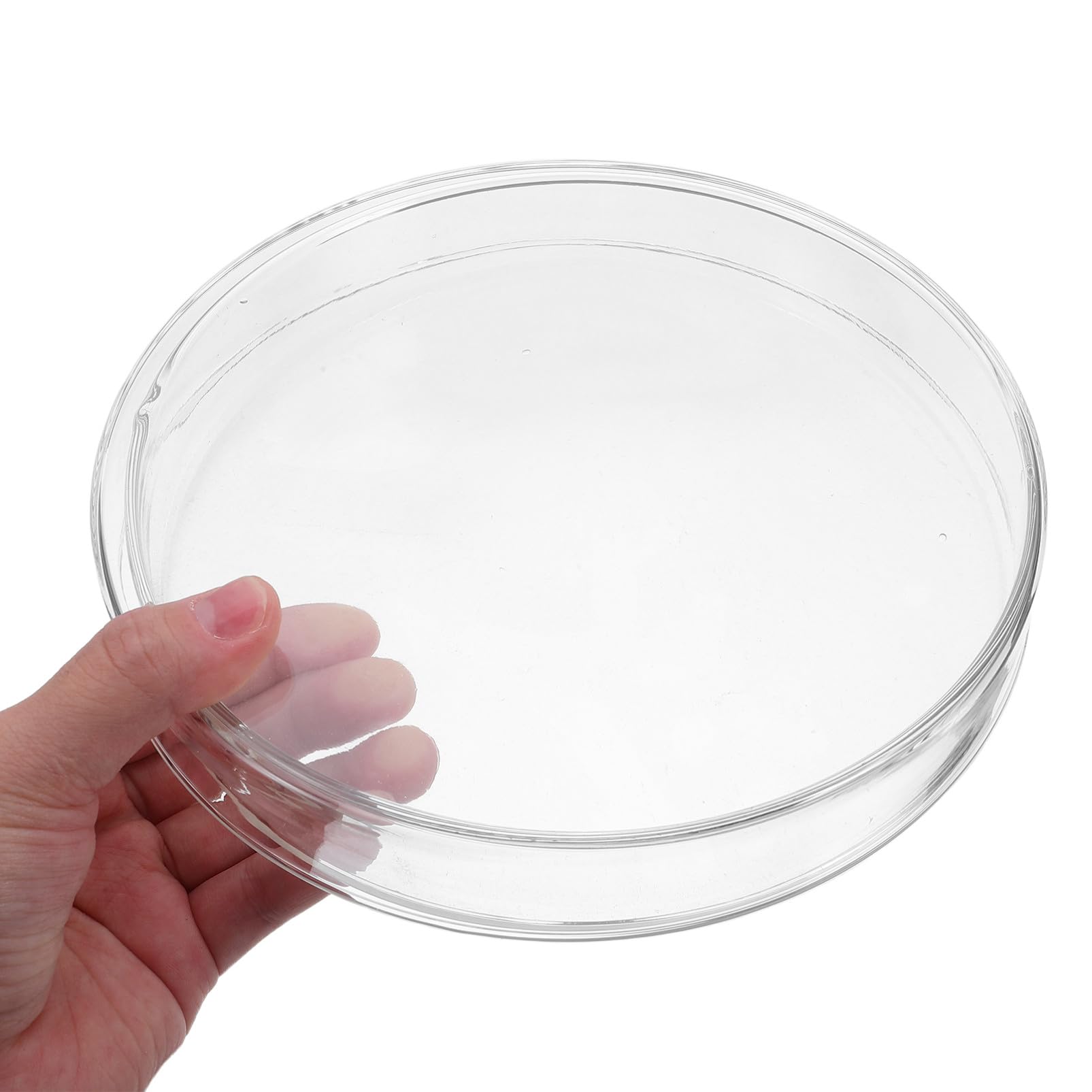 Platos de Petri de Vidrio Borosilicato Reforzado Pulg para Celular y Microbiología Diseño Grueso Resistente Choques Térmicos para Investigación y Educación Científica