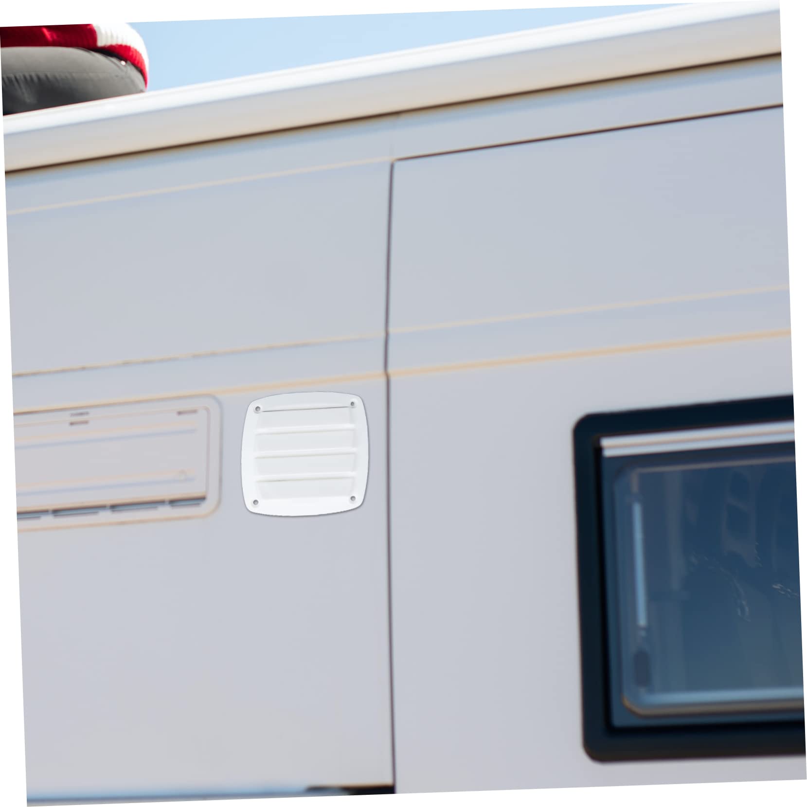 BCOATH Exhaust Vent Cover for Square Louvered Vent for Applications Durable Construction Easy to Install Ventilation for Boats Yachts and Caravans