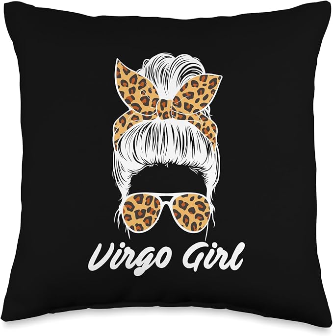 Virgo Women Bandana Virgo Birthday Zodiac Sign Virgo Girl Throw Pillow