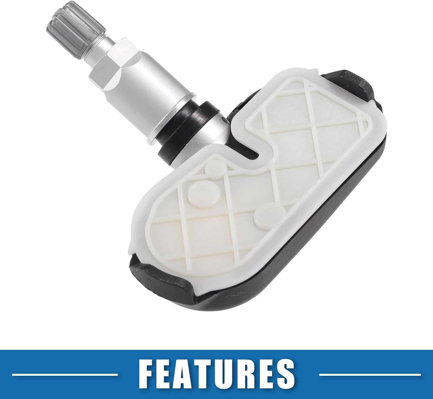 Tire Pressure Sensor TPMS No.06421SCVA00 for Honda Element 2007 2008 Metal Silver Tone (Set of 4)