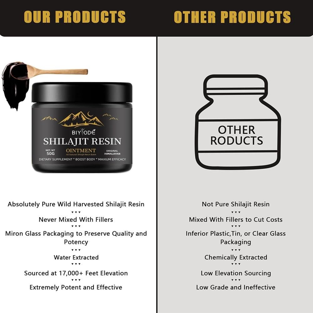 Altai Shilajit Resina, 50 g, más de 80 oligoelementos de las montañas de Altai