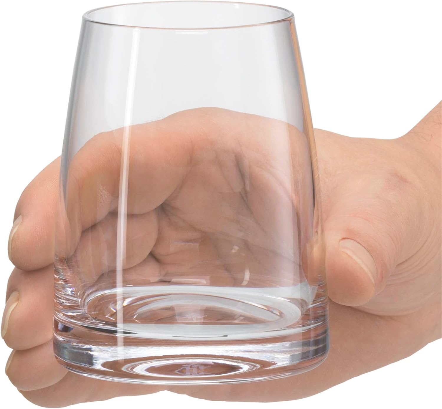 WMF Kineo Water Glasses Set of 4, Drinking Glasses, Tumbler 325 ml, Crystal Glass, Thin Drinking Rim, Ergonomic Shape, Dishwasher Safe