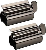 Vista 7 de Exprimidor de pasta de dientes - Exprimidor de tubo metálico en acero inoxidable UDQYQ Soporte para asiento de tubo de pasta de dientes (Negro mate)