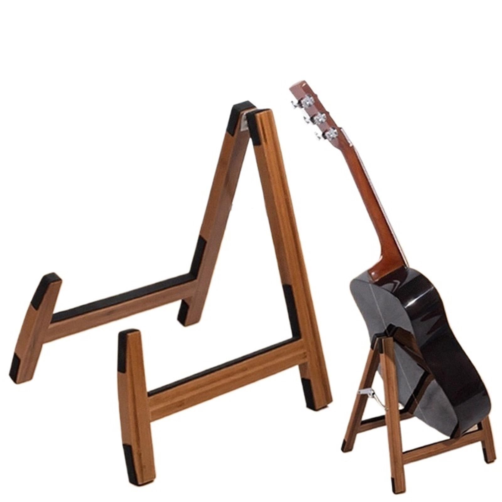 supporto chitarra Solid Wood Guitar Stand Home | Vertical Pipa Violin Ukulele Floor(Color1)