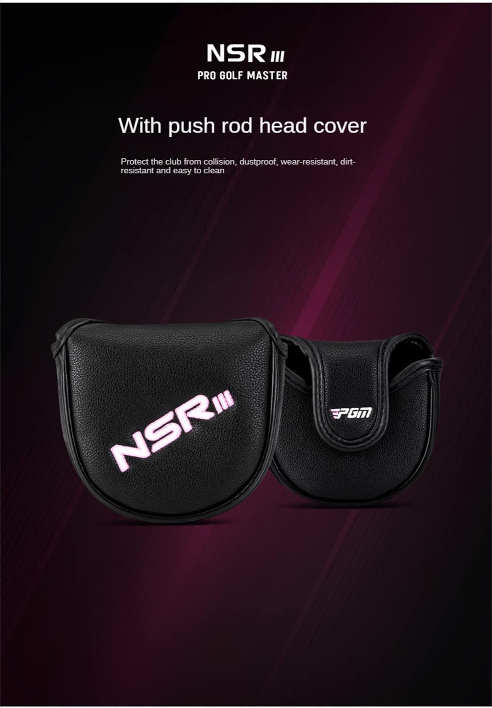 Ladies Golf Putter Single Stable Low Center of Gravity Club Right Hand Exercise Bar Women's Coach Training Bar with Headcover