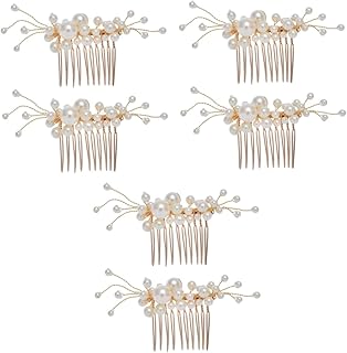 فوميز. 3 مجموعات من مشط الزفاف اكسسوارات شعر الزفاف مشط اللؤلؤ للنساء، مشط شعر لؤلؤي، مشط شعر لؤلؤي، اكسسوارات شعر العروس، مشط شعر انيق للعروس، اكسسوارات شعر للعروس