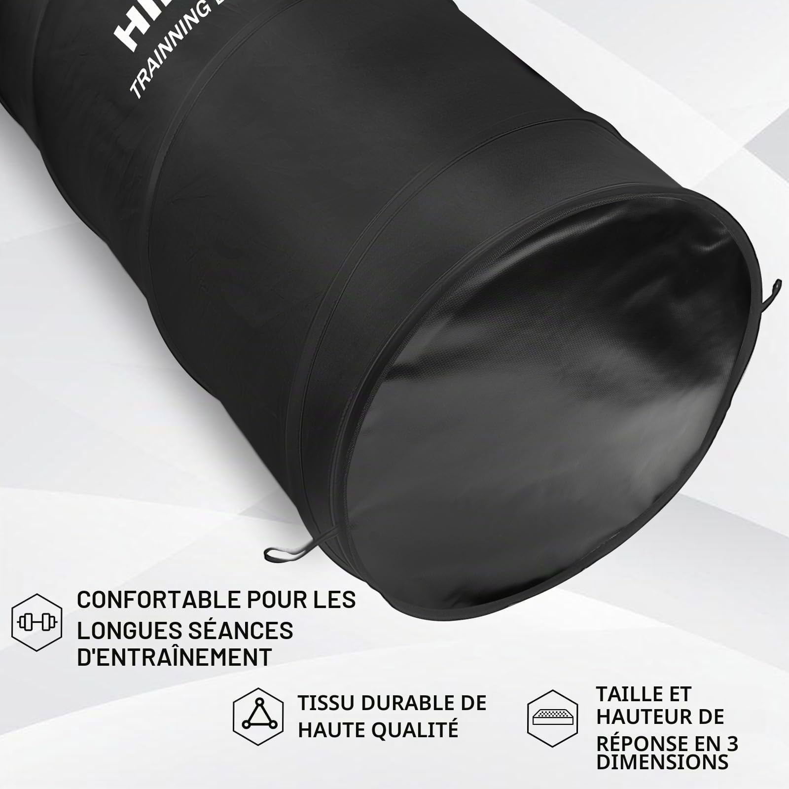 Hikeen Lot de 4 Mannequin de Défenseur de Basketball : Équipement d’Entraînement Pliable Équipement de Basket avec Impact Sécurisé, pour Basketball Football Américain, avec 1 Sac de Transport