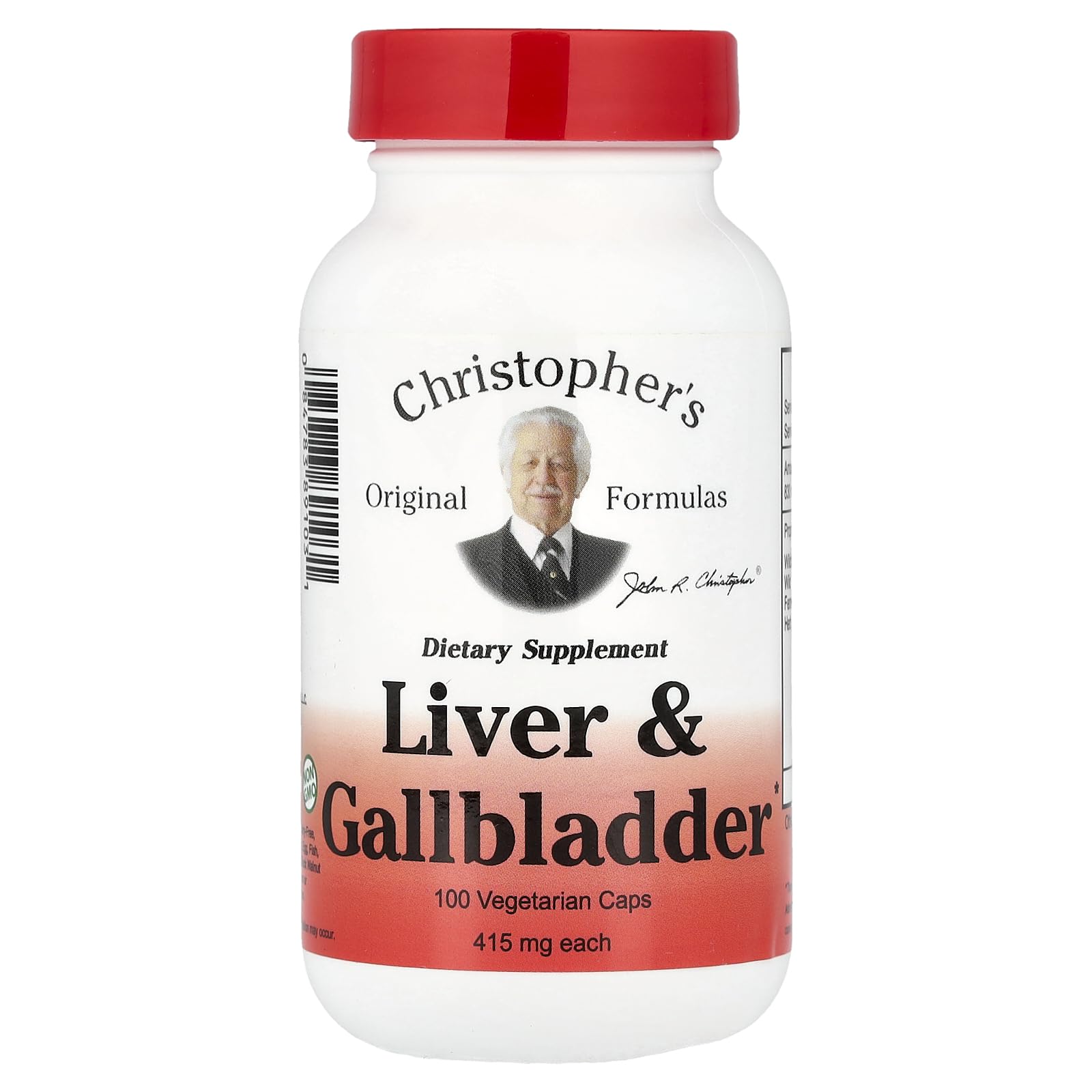 Christopher's Liver And Gall Bladder - 440 mg - 100 Vegetarian Capsules