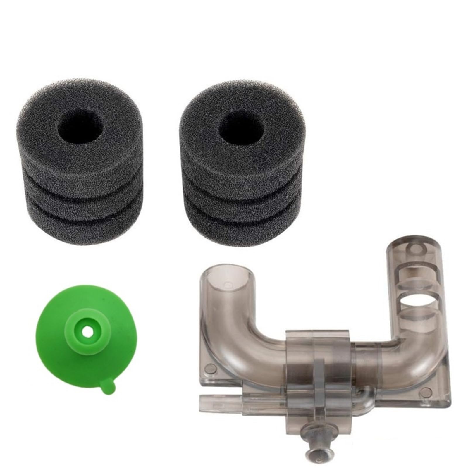 Filtros para peceras, 2 mini filtros de esponja para acuario, bomba de aire para estanque, suministros bioquímicos con ventosa fuerte, filtro de acuario