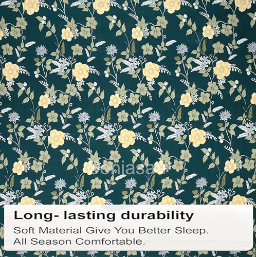 Image of 220 TC Glace-Cotton All Around Elastic Fitted Bedsheet, Elastic Fitted Bedsheet Single Size Bedsheet for Single Bed with 1 Pillow Cover, Size - 72 x 36 x 8 Inch Color
