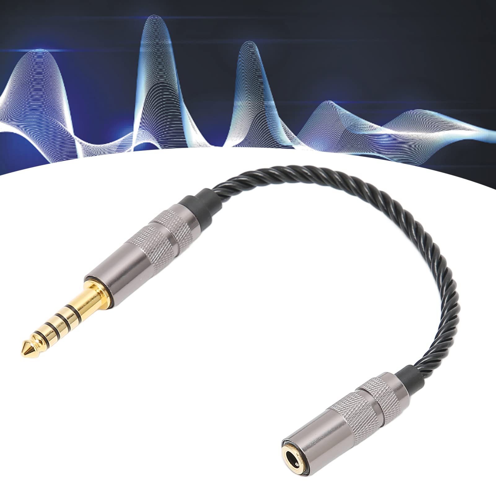 Septpenta Headphone Adapter Cable, Gold Plated Connector, 4.4MM Balanced Male to 3.5MM Stereo Female - Image 4