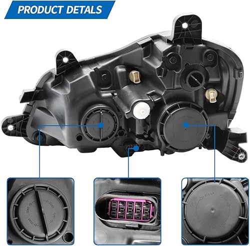 Miniatura 4 de SUENOS Conjunto de faros delanteros para Kenworth T680 2013-2021, par de faros delanteros LED para controlador izquierdo