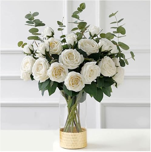 GaRcan Artificial Flowers Artificial Rose Flower Set, Realistic Bedroom Flower Arrangement Decoration Silk Flower, can be Used in Living Room