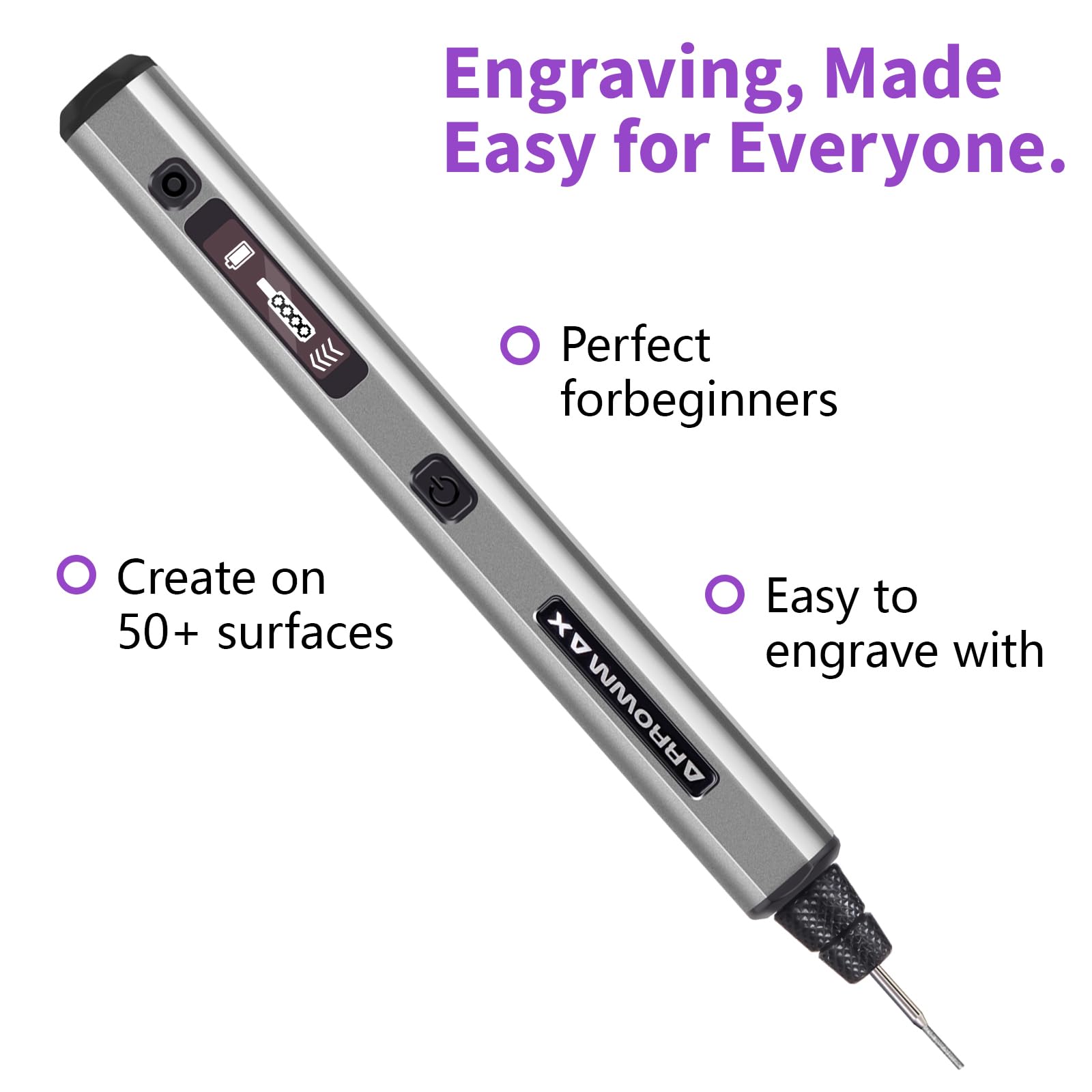 Amazon.co.jp: ARROWMAX ミニ電動彫刻ペン、ホローカップモーター