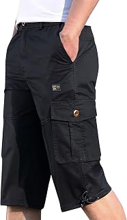 LindoMaker Cargo Shorts for Men UK Military Tactical Bermuda Shorts Comfortable Workout Hiking Shorts Regular Fit Running Shorts