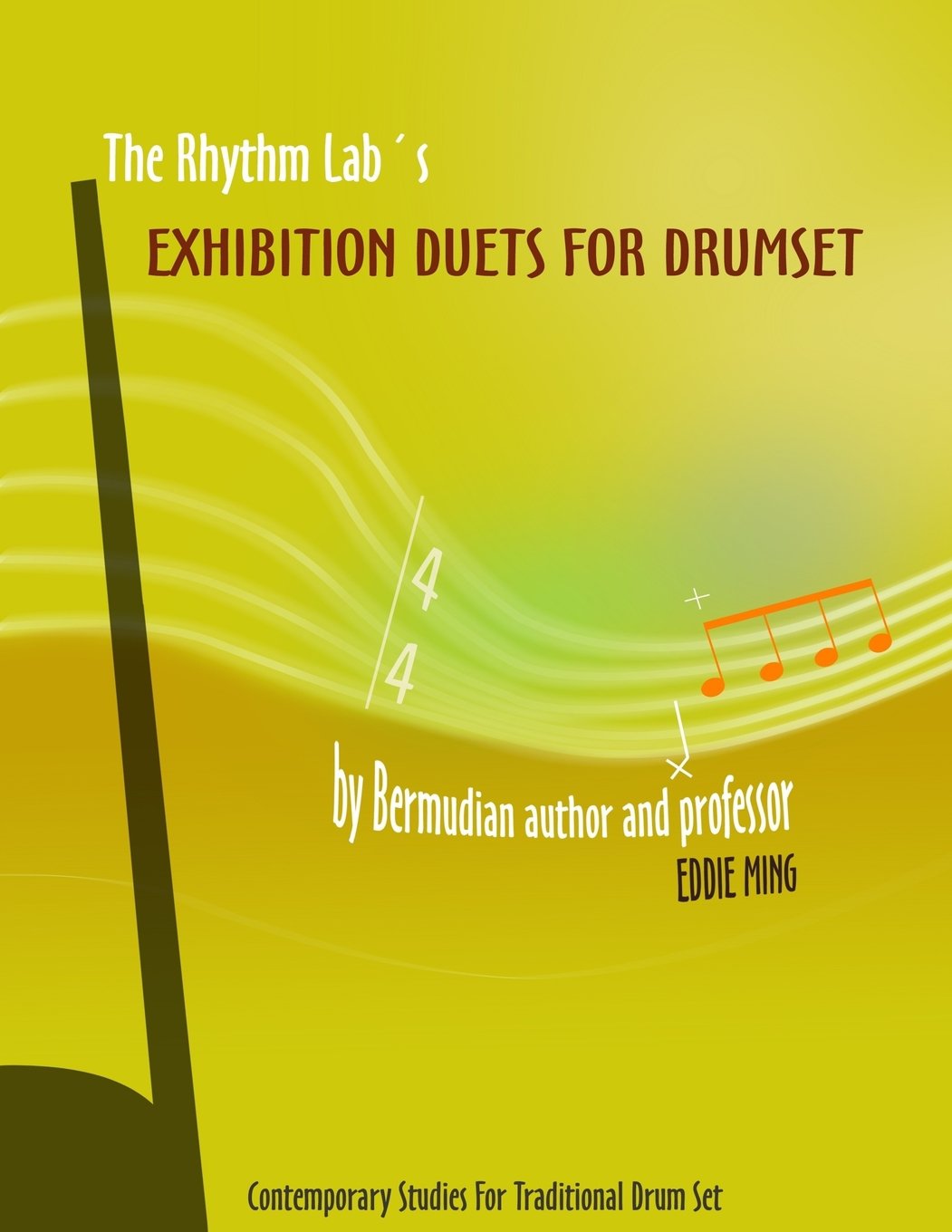 Partitions Exhibition Duets drum set Eddie Ming : livre d'apprentissage de batterie contemporaine