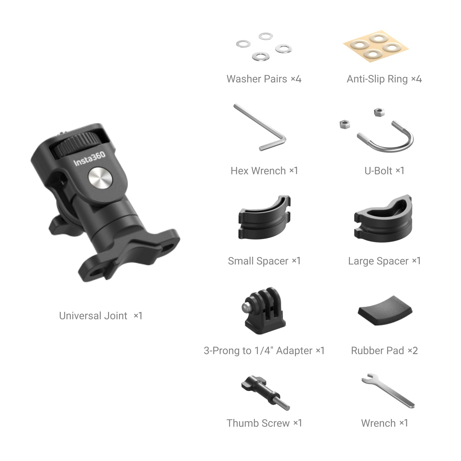 Insta360 Standard Supporto per bullone a U per moto