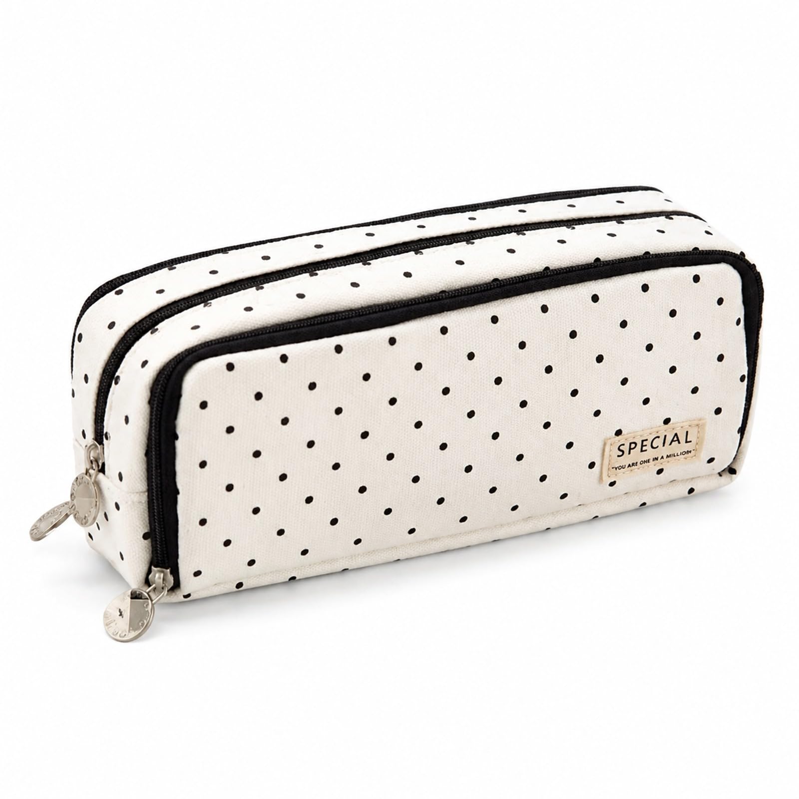 Special Polka Dot Pencil Case, Cute Pencil Cases, Multi Compartment, Cute