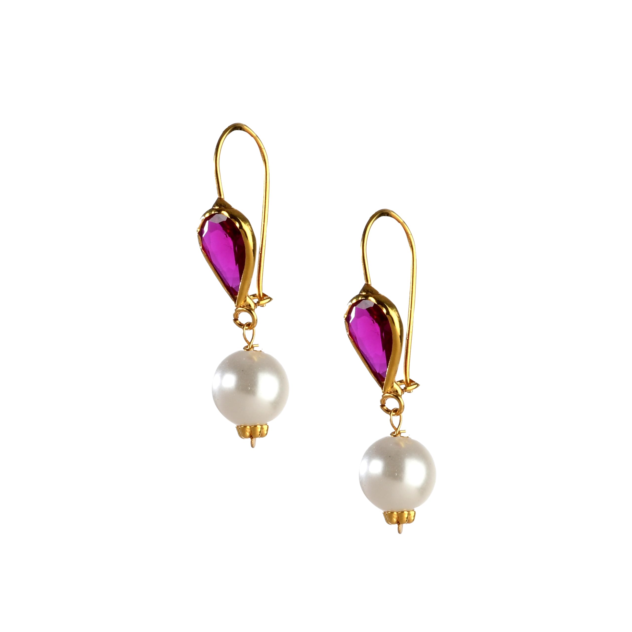 Slayinbyneelima 14KT Gold with Ruby Western Earrings for Women, Gold (B09HK87FNR) Amazon Price History, Amazon Price Tracker