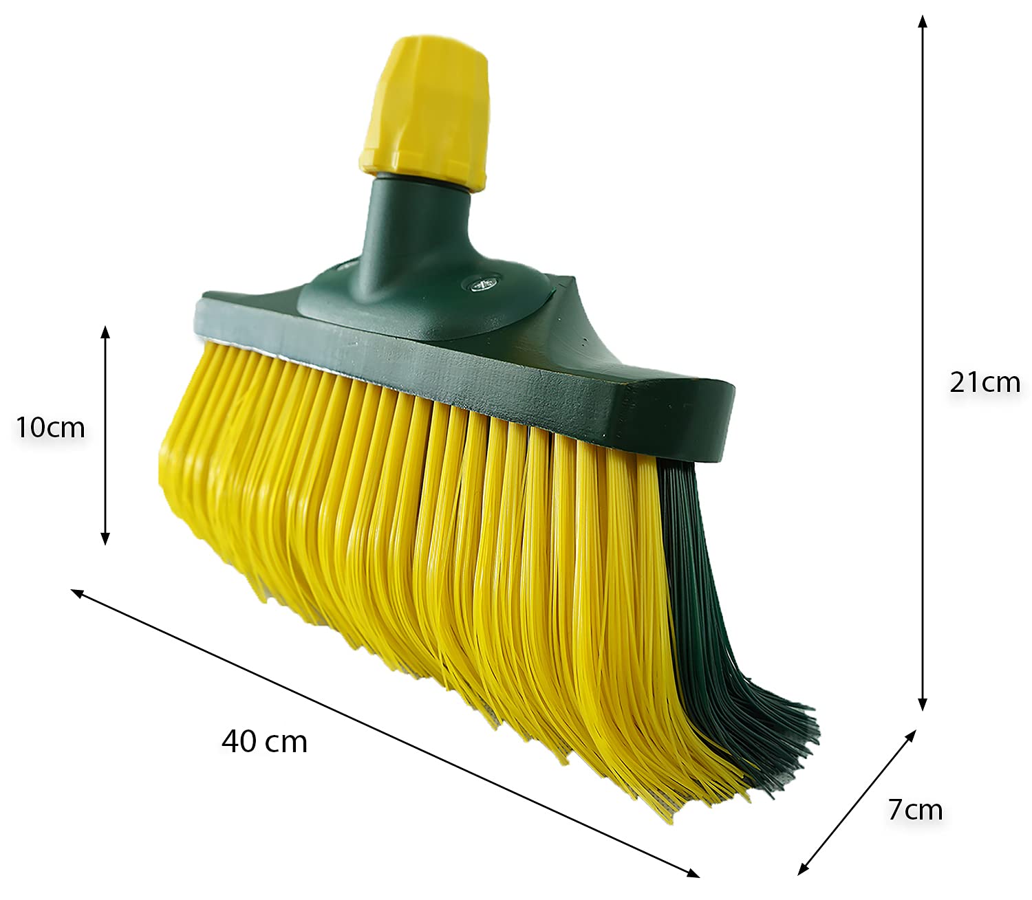 Novaliv Scopa per artigli in legno, 40 cm, con setole in plastica, colore nero, manico in legno