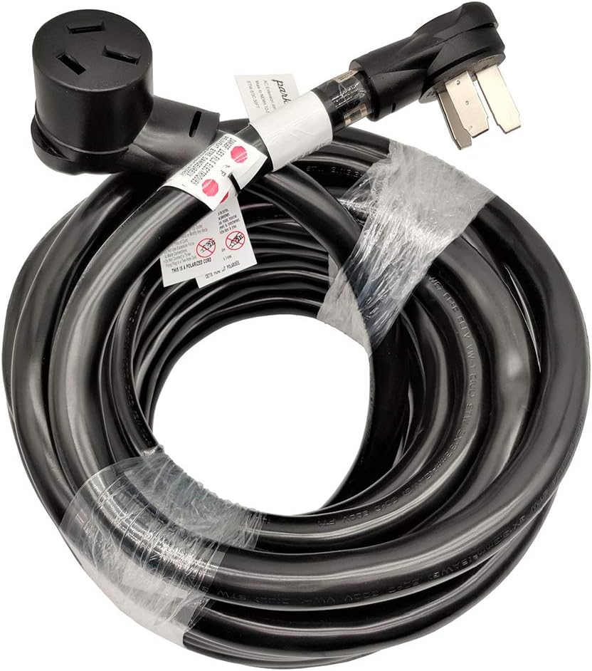 Parkworld Industrial Range, Stove, Oven 10-50 Extension Cord, 10-50P to 10-50R, 3-Prong, 50 AMP, 250 Volts, 12500 Watts (50FT)