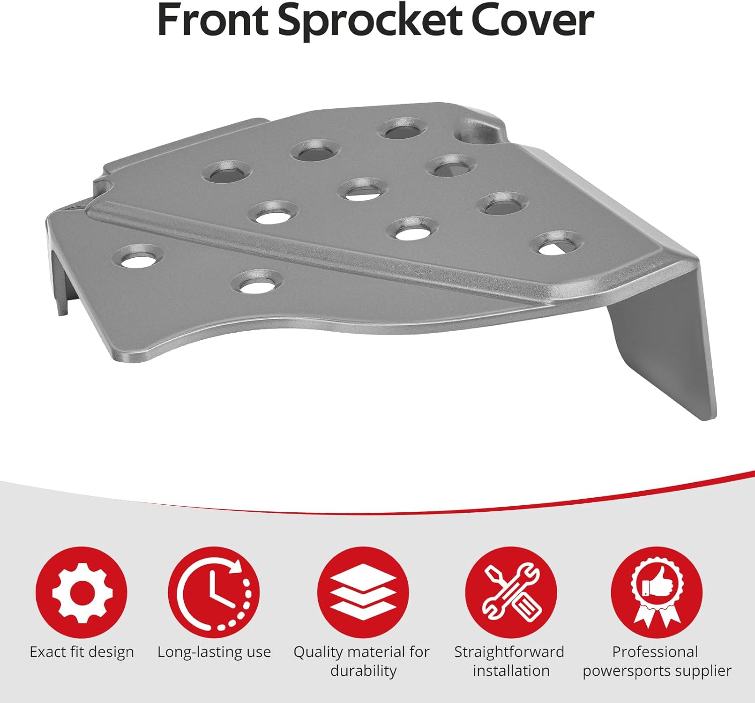 JAVIK Front Sprocket Cover for Suzuki QuadSport 400 Z LT-Z400 LT-Z400Z 2003-2008 for Kawasaki KFX400 2003-2006 O.E.M# 11360-07G00 14091-S080