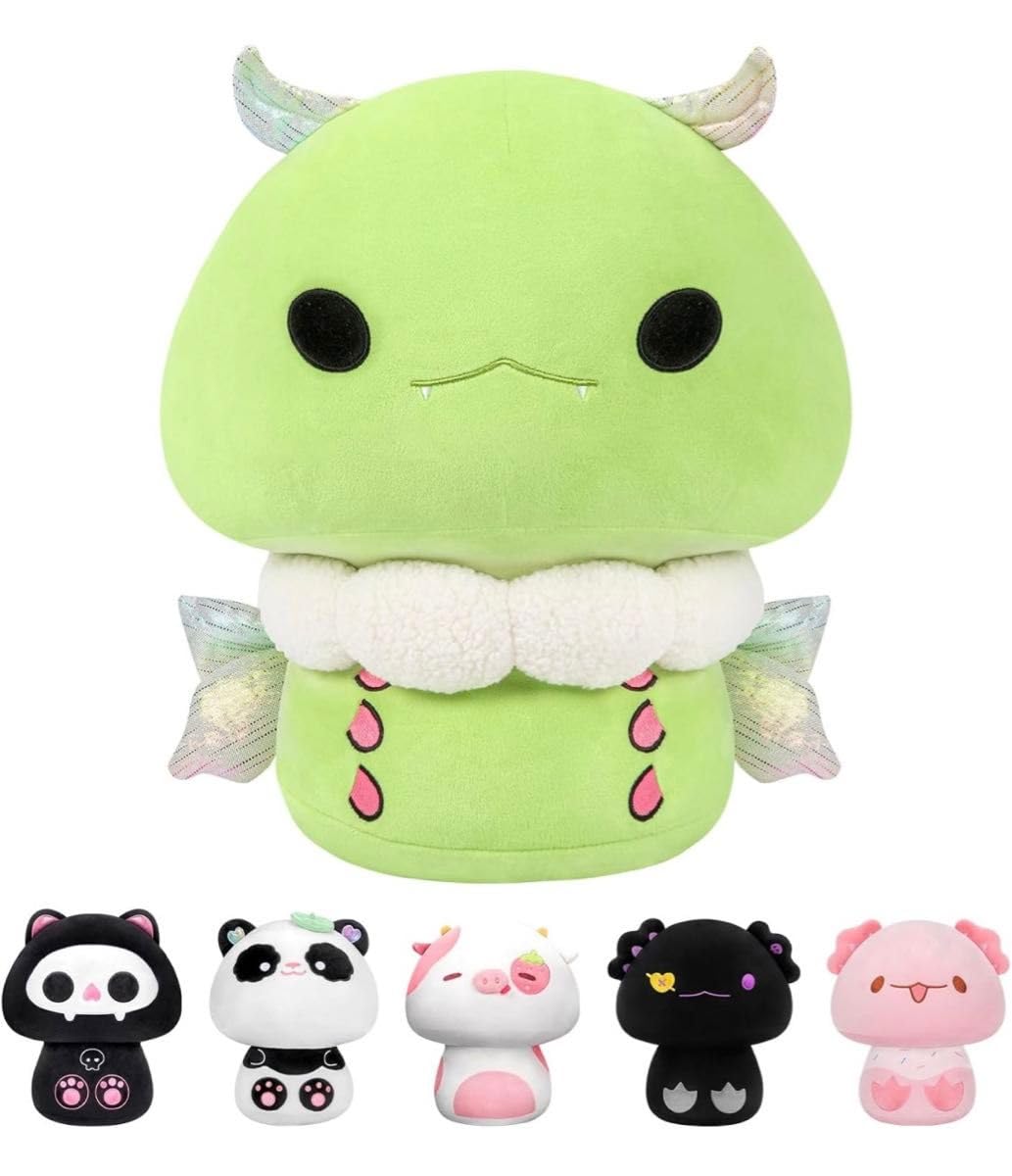 おもしろくかわいいキノコの妖精 ぬいぐるみ アーティスト 創作人形 海外作家様 MPAMF0129WH_00_L.jpg