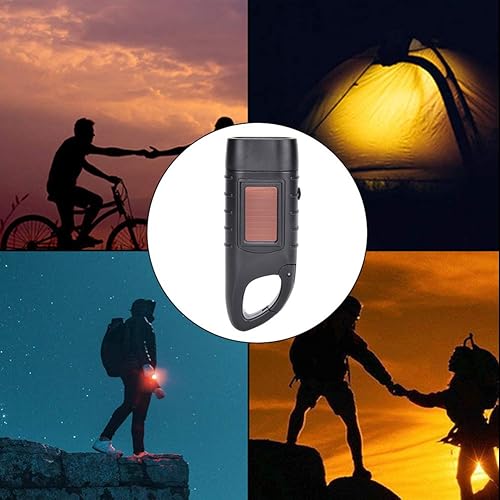 Miniatura 2 de Weatheready AT5503 Linterna de emergencia para suministros furacan y kits de supervivencia, linternas LED, AT5503 plástico ABS solar para escalada,