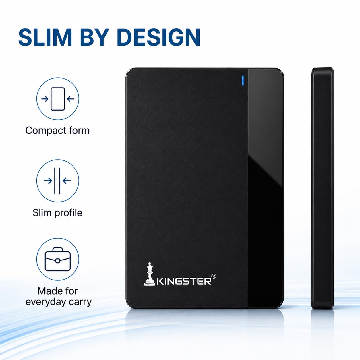 KINGSTER 1TB Portable External Hard Drive, Up to 145 MB/s, USB 3.0 2.5-Inch HDD, Ultra-Slim Plug & Play Backup Drive for Windows PC, Laptop and Mac, 1-Year Warranty, Black — Amazon image 10