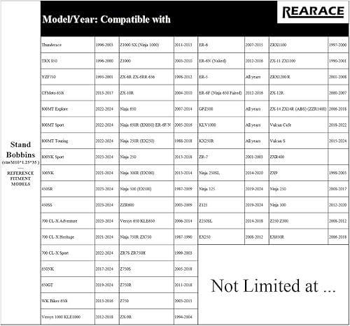 Miniatura 2 de Carretes deslizantes de brazo oscilante M10 compatibles con Z1000 SX Ninja 1000, ZX-6R10R, ZX-6RR 636, Ninja 250R EX250, Ninja 400R ER-4N, ZX-1414R,