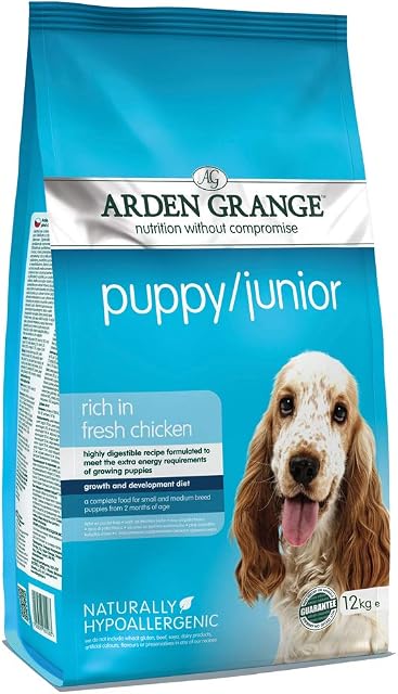 Arden Grange Puppy/Junior Dry Dog Food Rich in Fresh Chicken, 12 kg