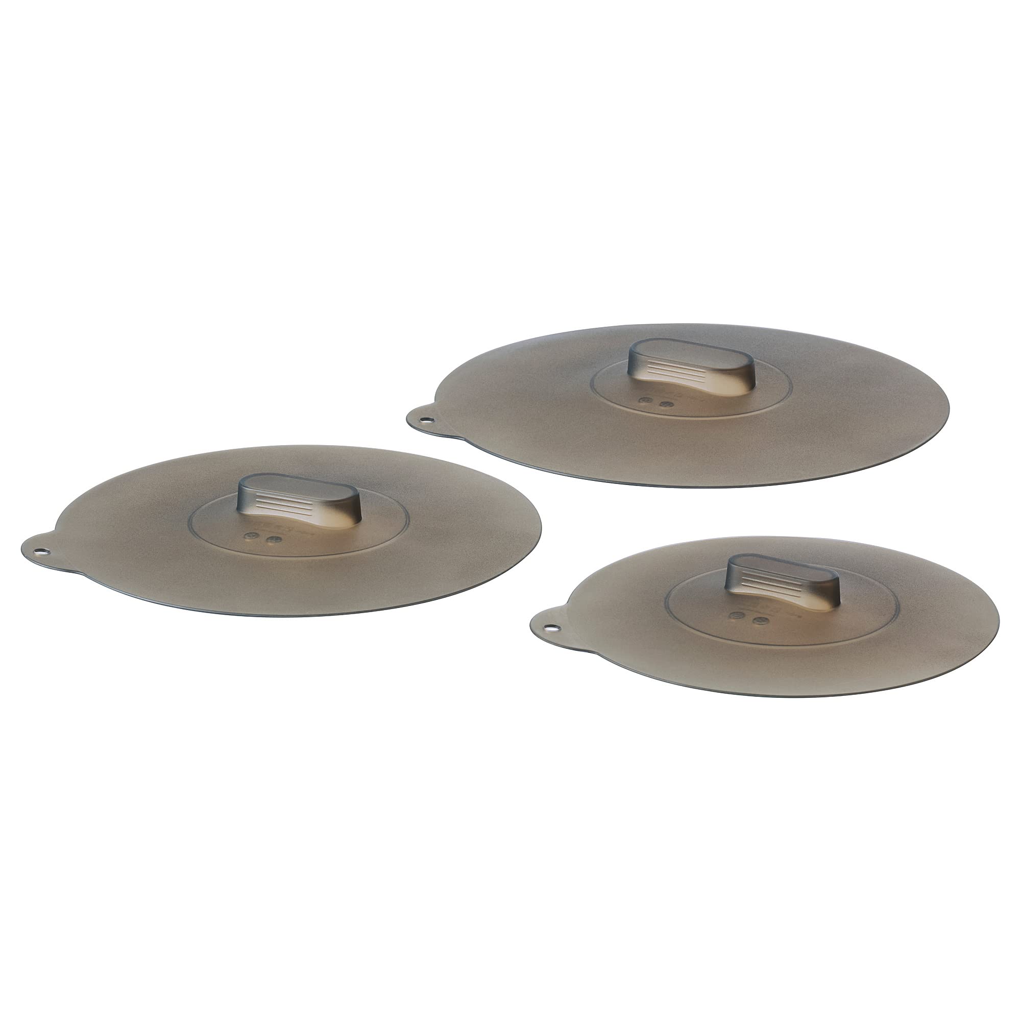 Ikea KLOCKREN - Set di 3 coperchi universali, in silicone
