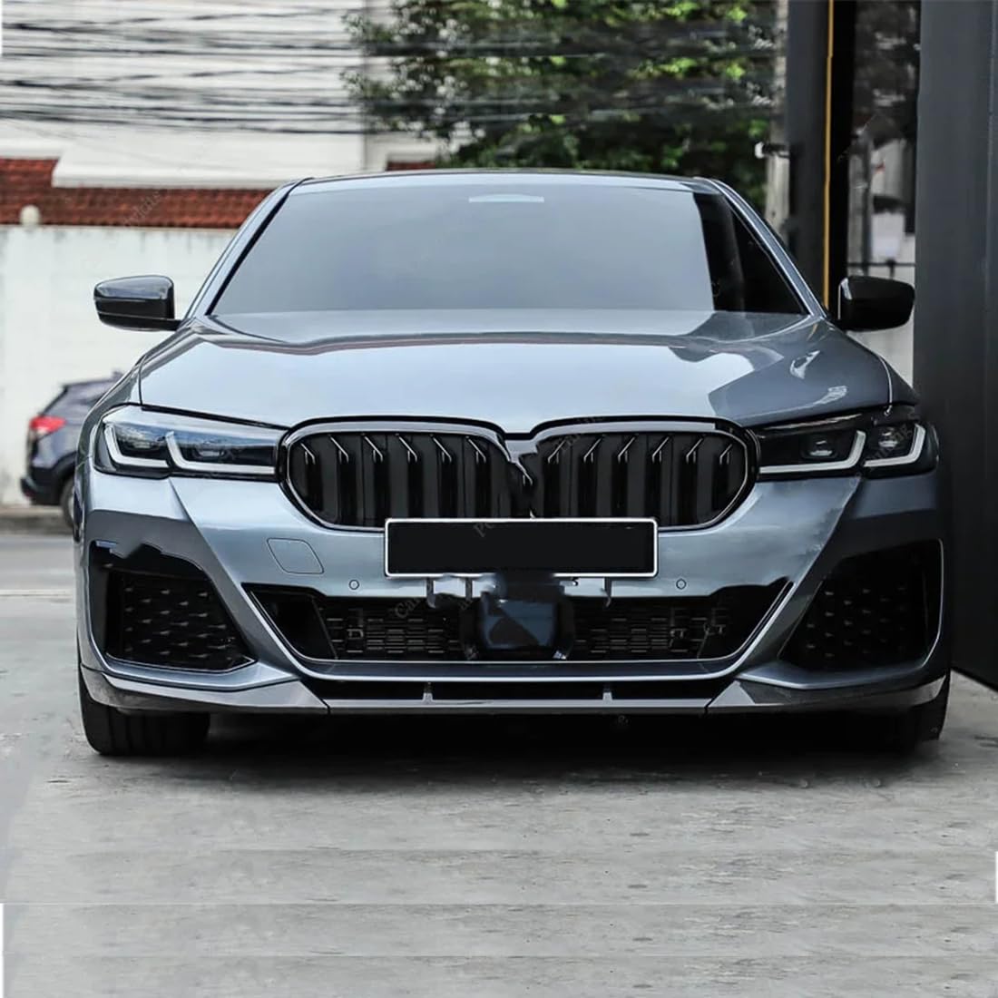 Auto-Frontstoßstangenspoiler-Splitterlippe für BMW 5 Series G30 G31 Lci M Performance Style 2021-2023, Kratzfester Diffusorspoiler, Body Kits