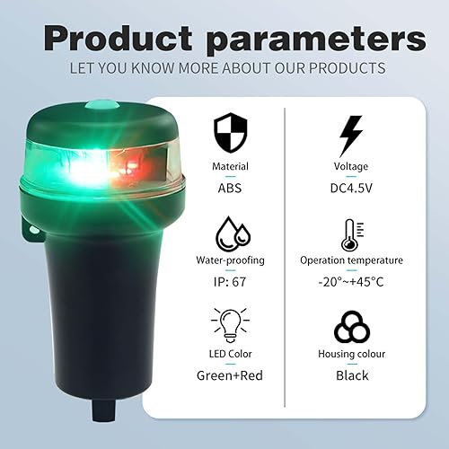 Miniatura 4 de CLGMarine Kayak Battery Portable Navigation LED Lights Multi- Adaptors 3AA Battery Inflatable Boat Surface Mount Adhesive Base (White (With