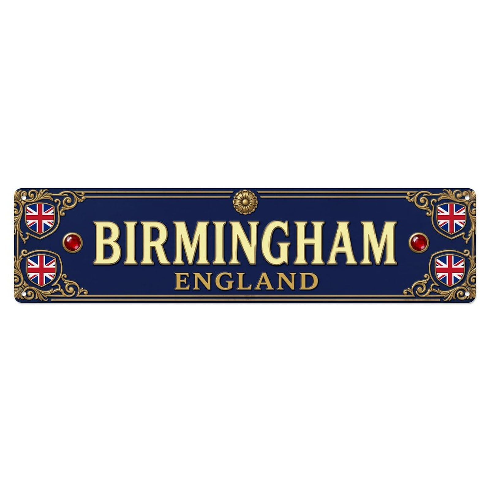 Vintage Birmingham England Metal Tin Sign